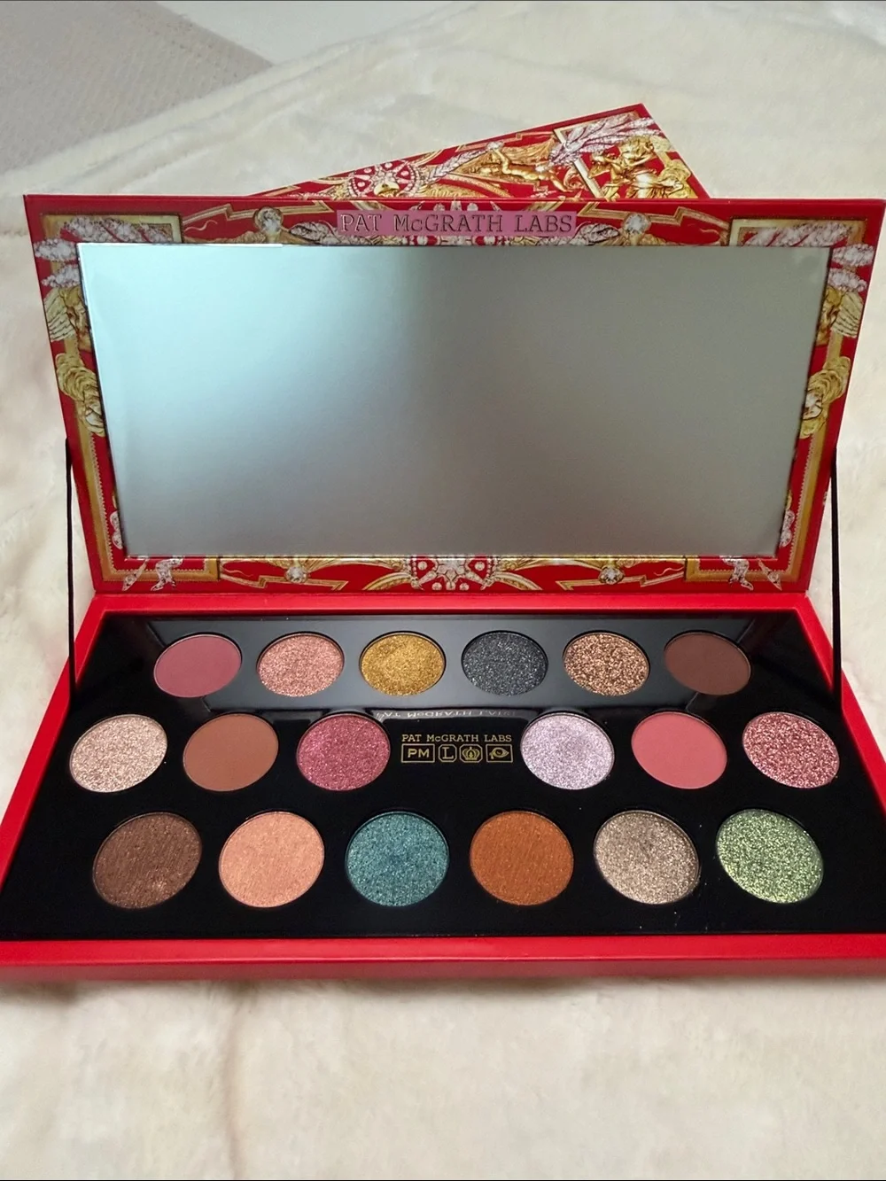 Pat McGrath Eyeshadow Palette — Pink, Gold, Bronze, Green, Copper, Black